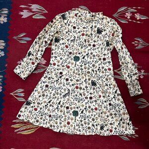 Samantha Pleet Passion Mini in Ivory Illuminated Tapestry Print Dress 8